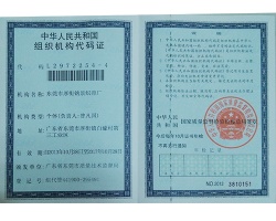 銘景織帶機構代碼證